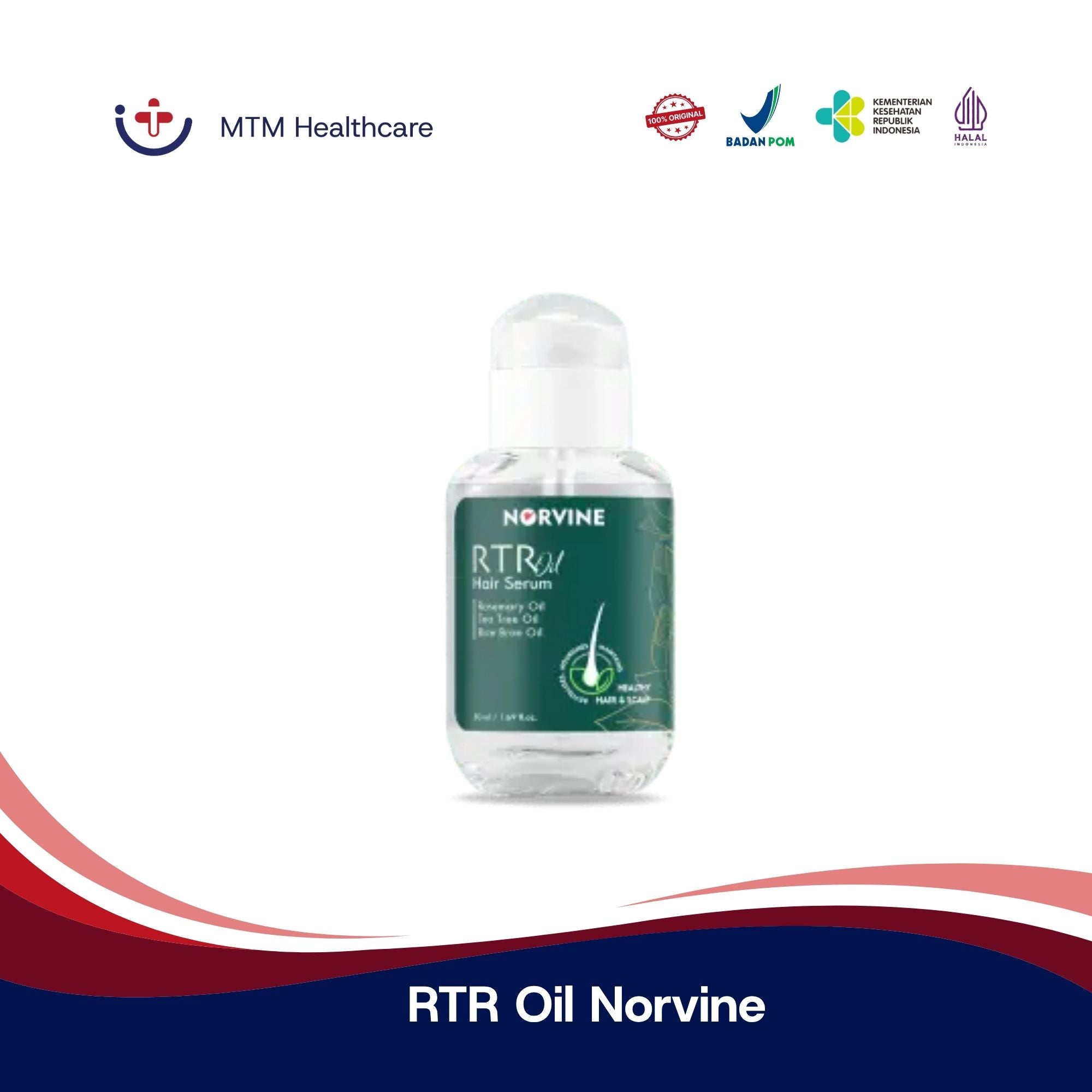 RTR Oil Norvine Botol Hair Serum 50ML