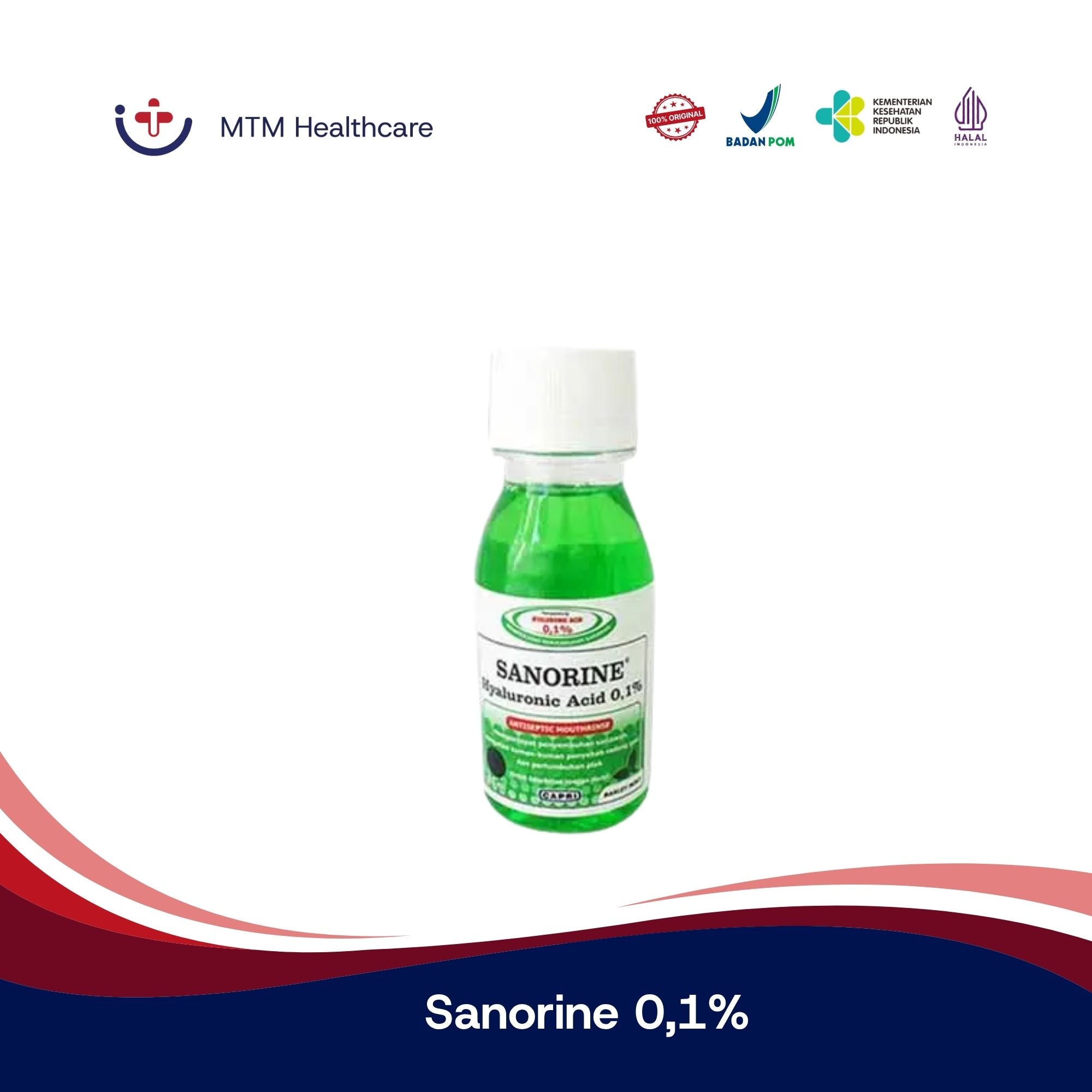 Sanorine Hijau 0,1% Gargle 200ML
