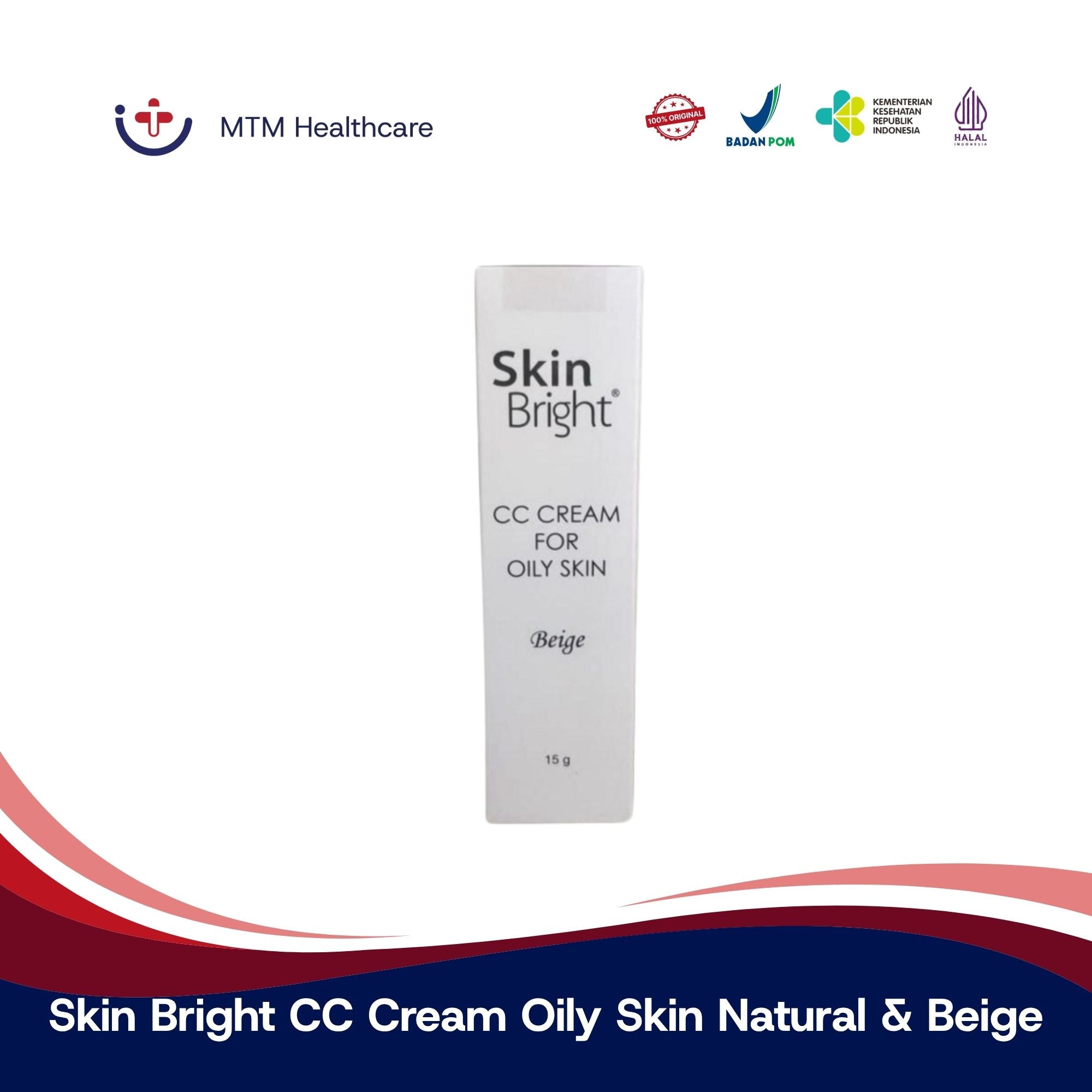 Skin Bright CC Cream Oily Skin Natural & Beige 15Gram
