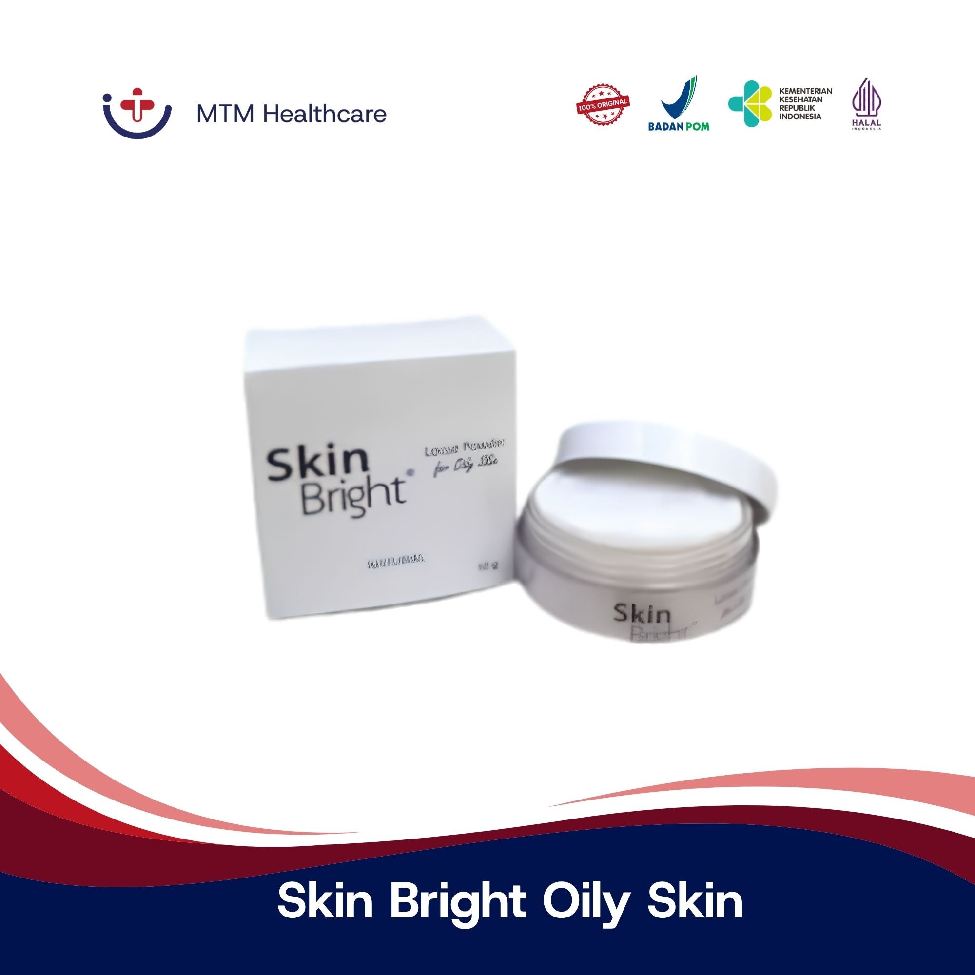 Skin Bright Natural Loose Powder Lightening / Oily Skin 10Gram