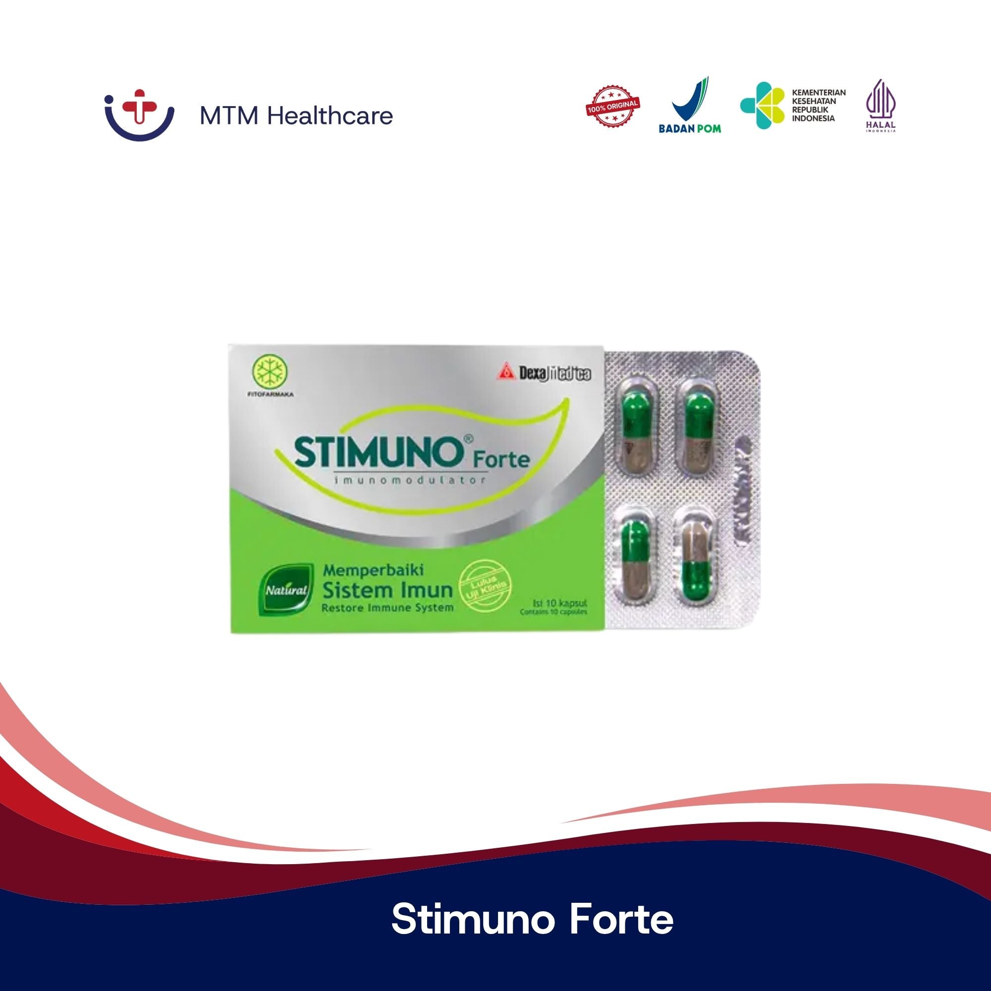 Stimuno Forte 10 Kapsul Herbal untuk Imun Tubuh