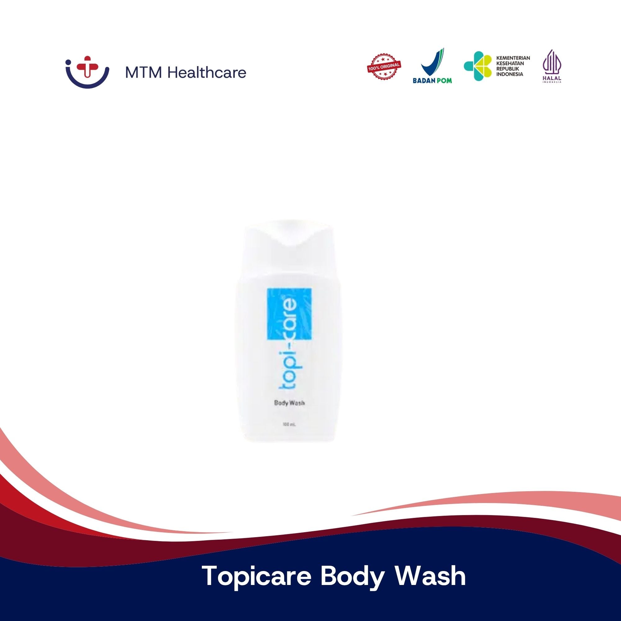 Topicare Body Wash 100ML Sabun Mandi Kulit Kering