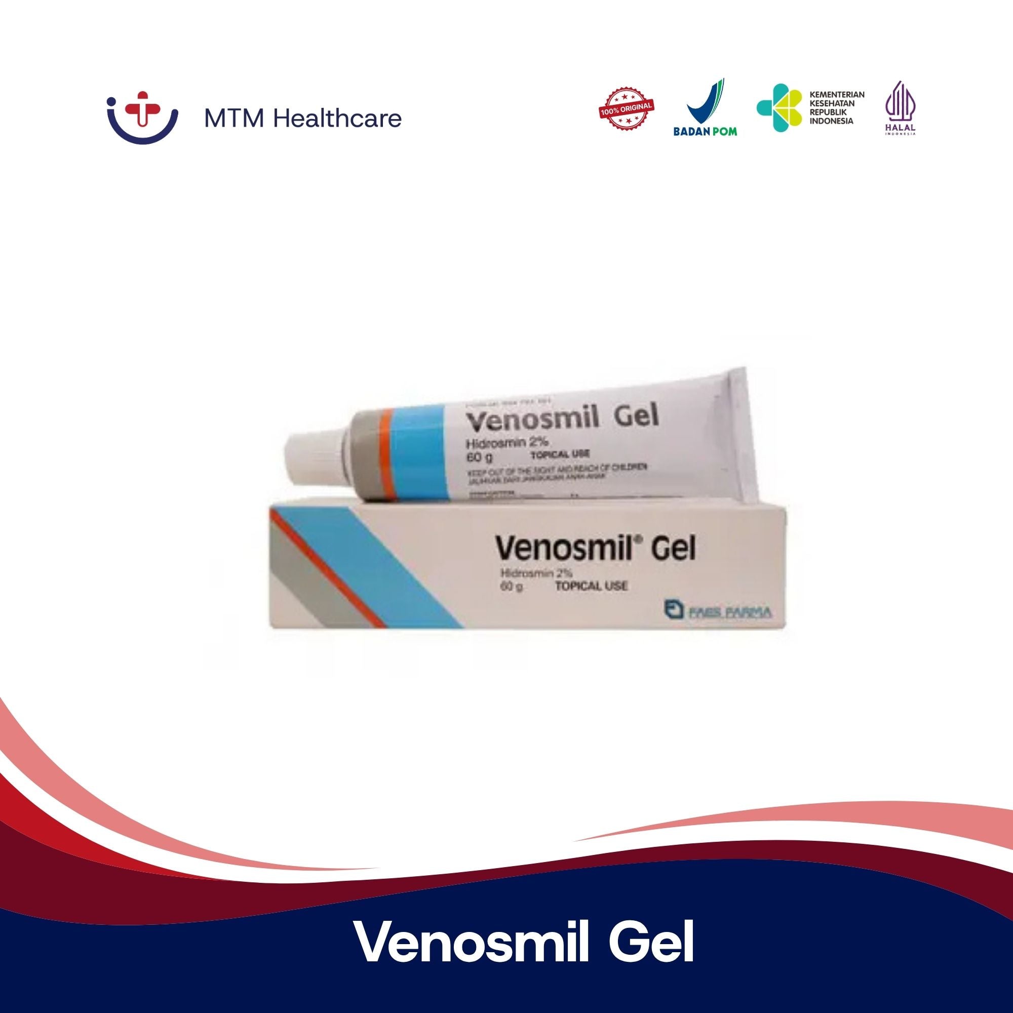 Venosmil Gel 60Gram Tube untuk Wasir