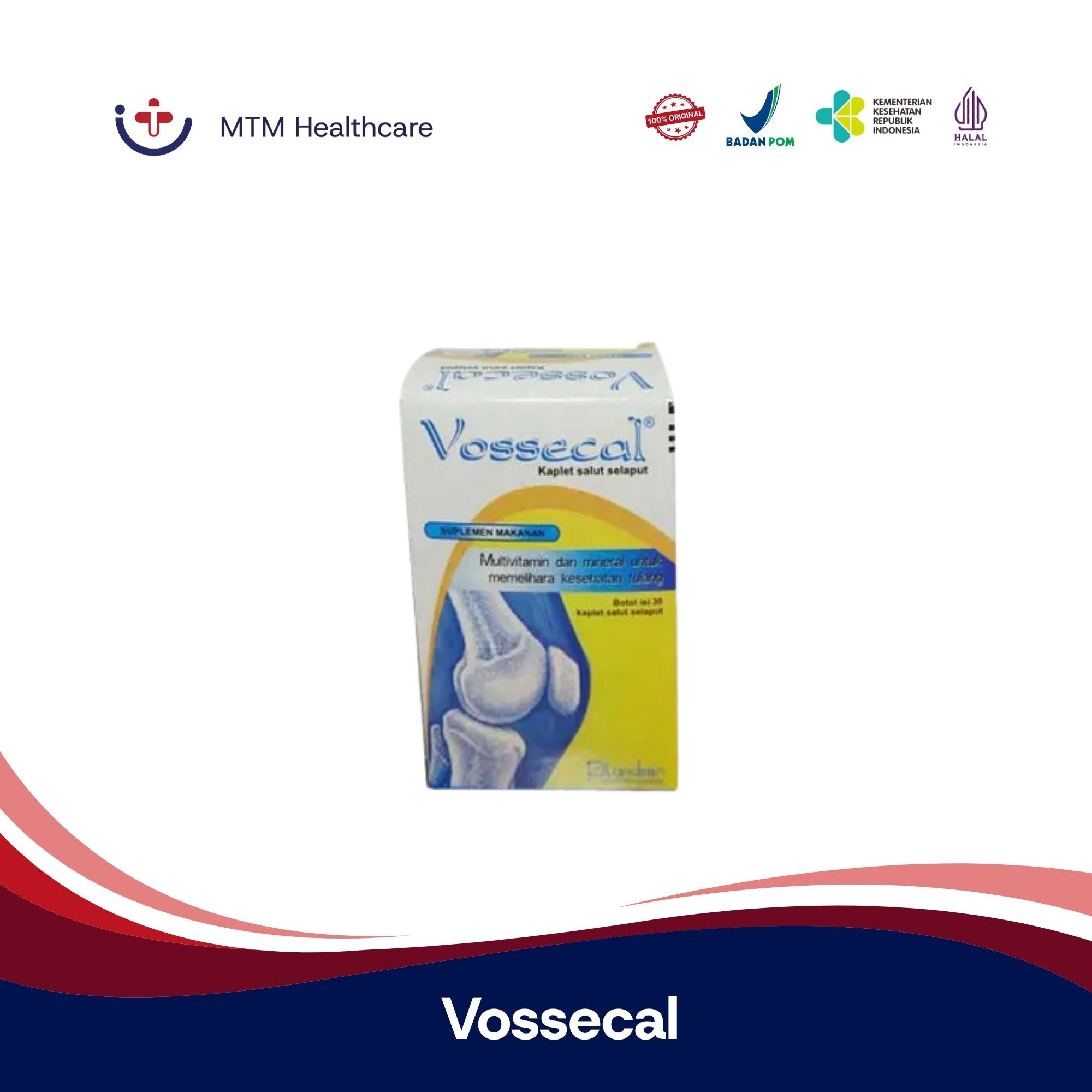 Vossecal 30 kaplet vitamin sendi tulang suplemen