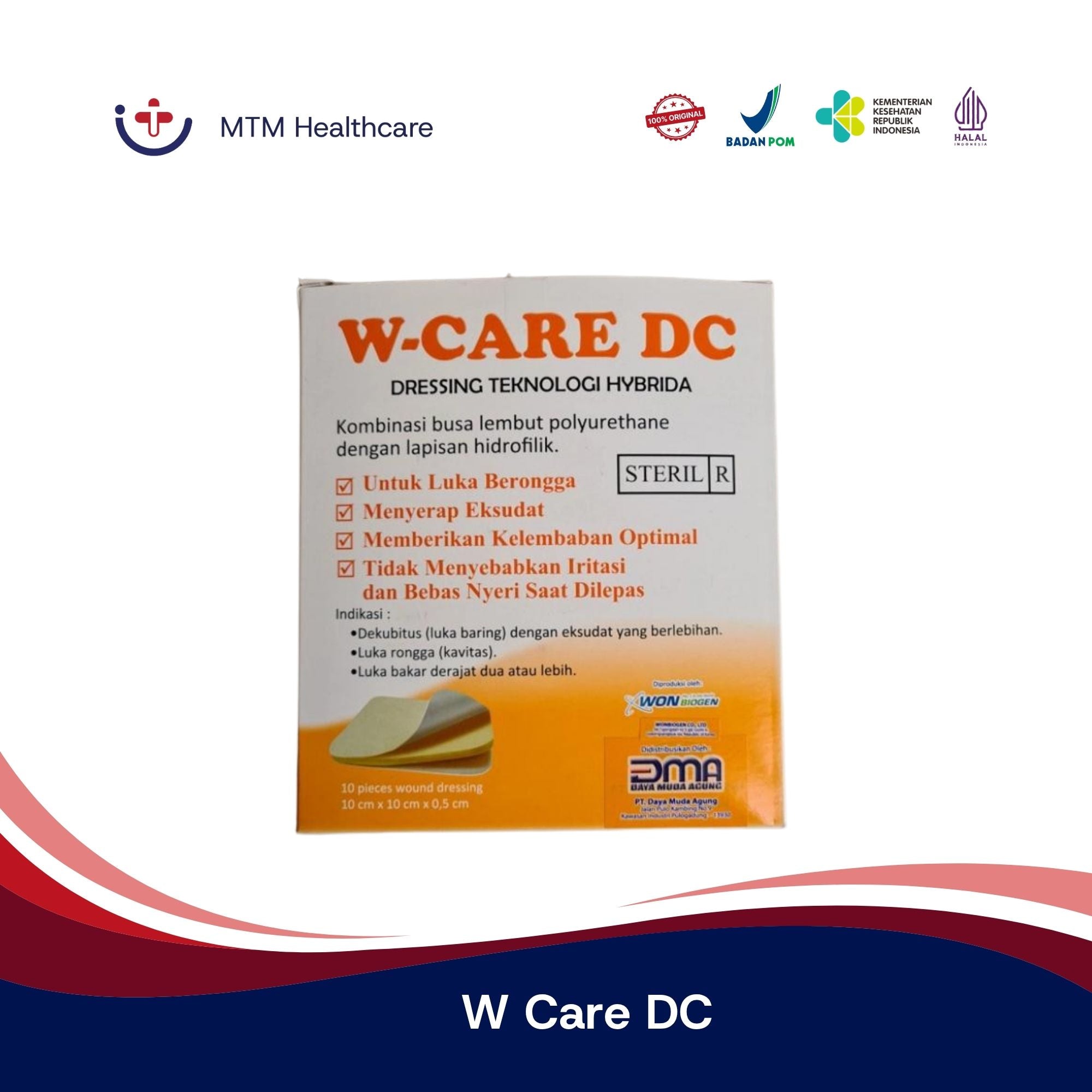 W Care DC Penutup Luka Dressing
