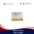 Santa-E 400 IU Strip 4 Kaplet - Vitamin & Suplemen A,B & E