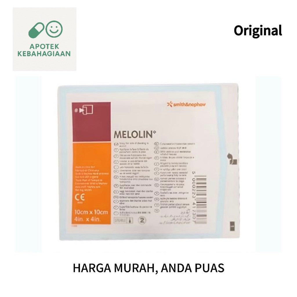 Melolin 10x10 Plester Luka Tahan Air