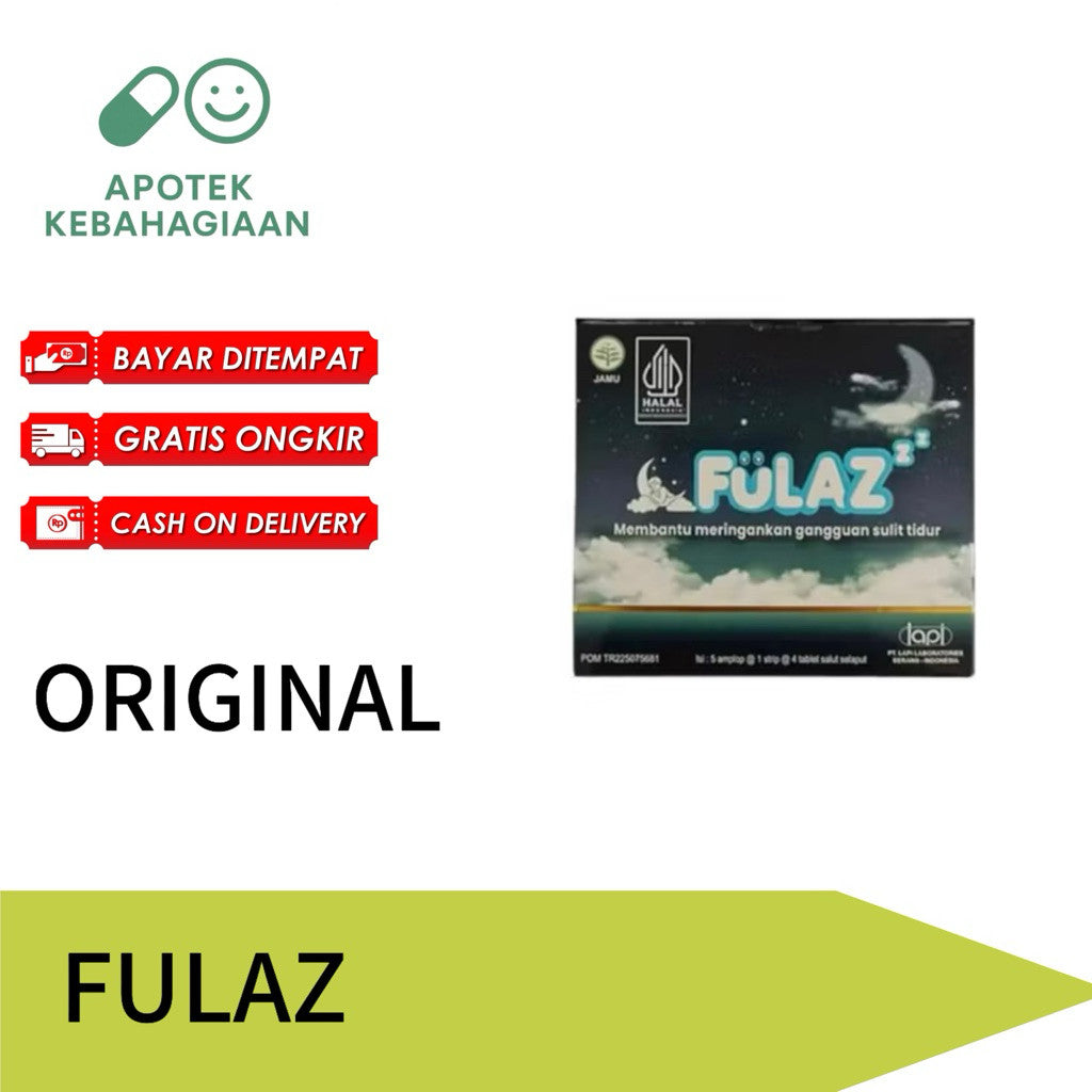 Fulaz Box Isi 20 Tablet Mengatasi Gangguan Tidur