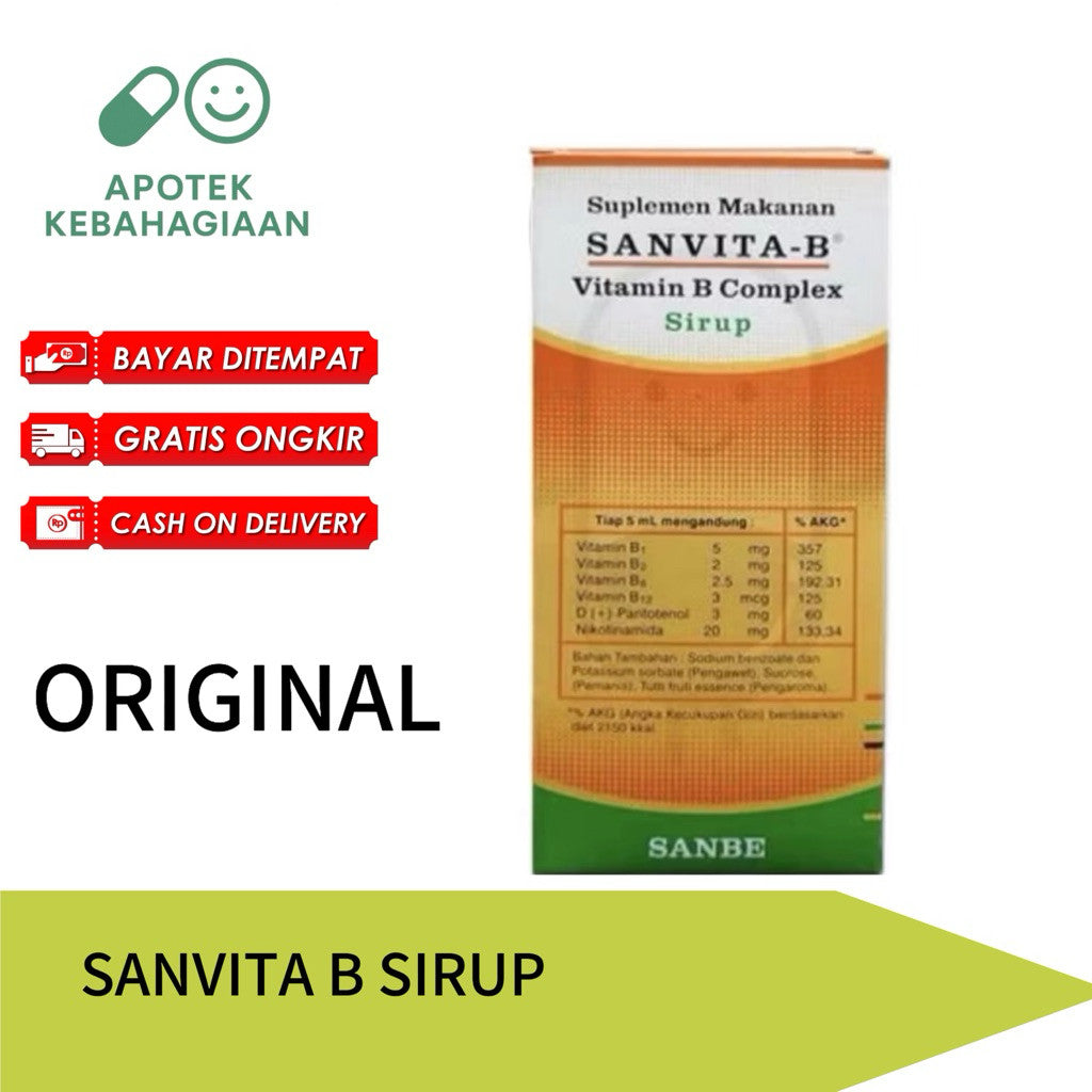 Sanvita B Sryup Sirup 120Ml Botol Vitamin