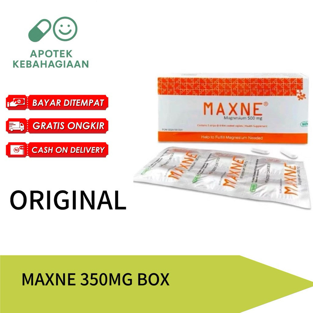 Maxne Box isi 30 Tablet / Kaplet Magnesium 350Mg