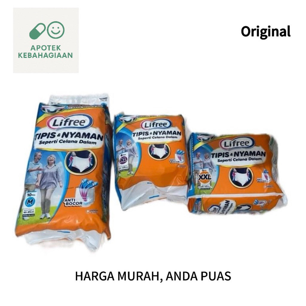 Lifree Celana Tipis Kemasan Ball L M XL XXL