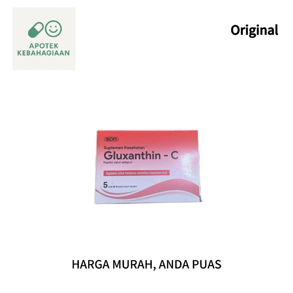 Gluxanthin C Vitamin Box Isi 20 Tablet / Kaplet