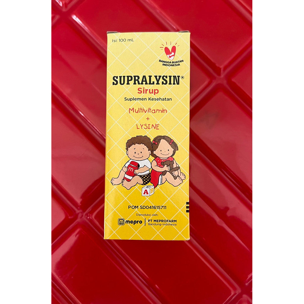Supralysin Sirup 60ML & 100 ML Vitamin Suplemen Anak