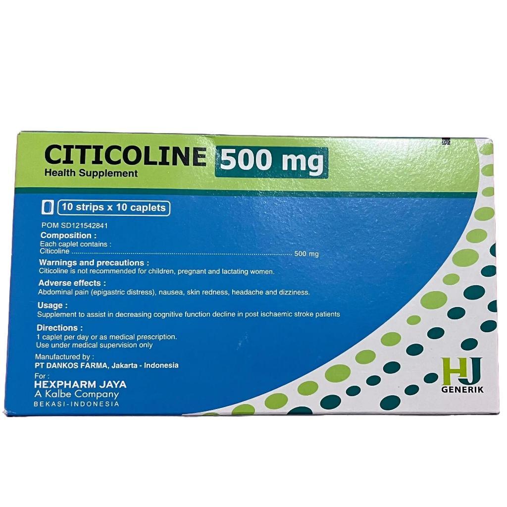 CITICOLINE HEXPHARM 500 MG BOX 100 KAPLET