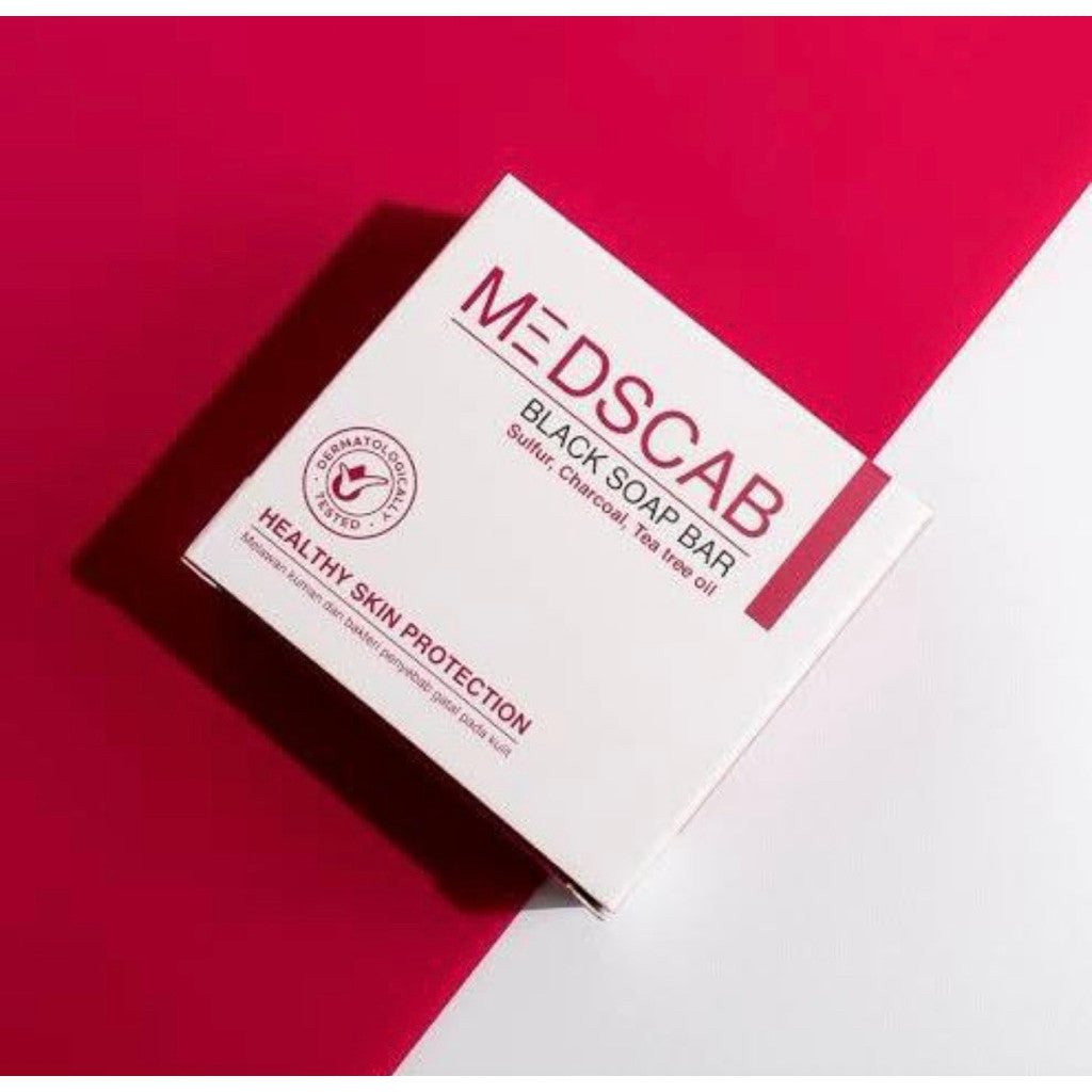 Sabun Medscab Black Soap Hitam Sabun 60Gram