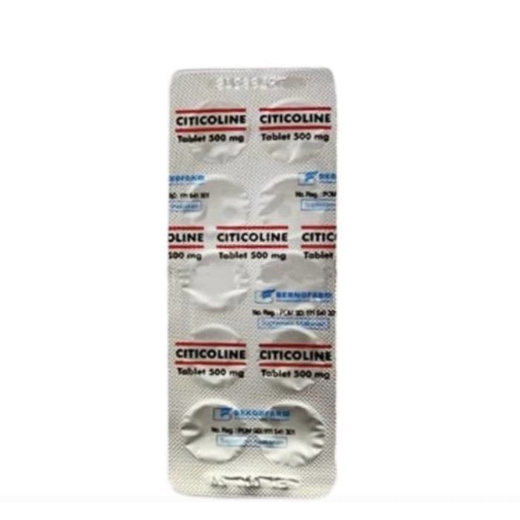 Vitamin Strip Suplemen Citicoline Bernofarm Isi 10 Tablet Kaplet