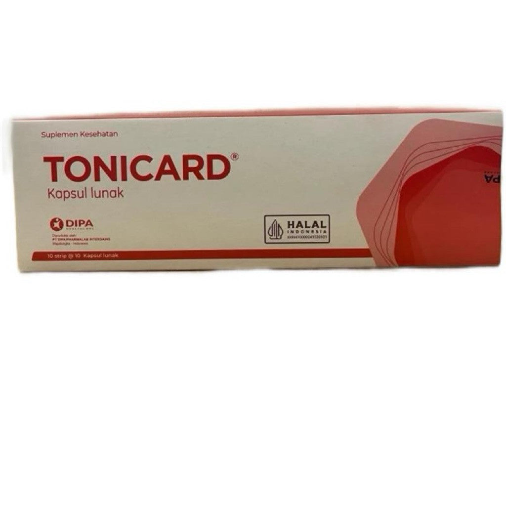 Tonicard Box isi 100 tablet kapsul vitamin suplemen