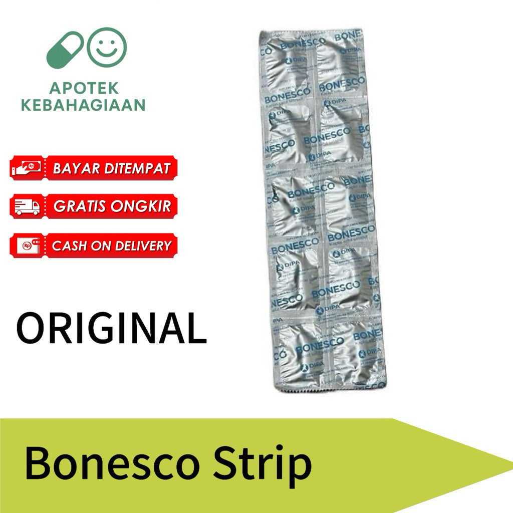 Bonesco Strip Isi 10 Tablet Vitamin Suplemen