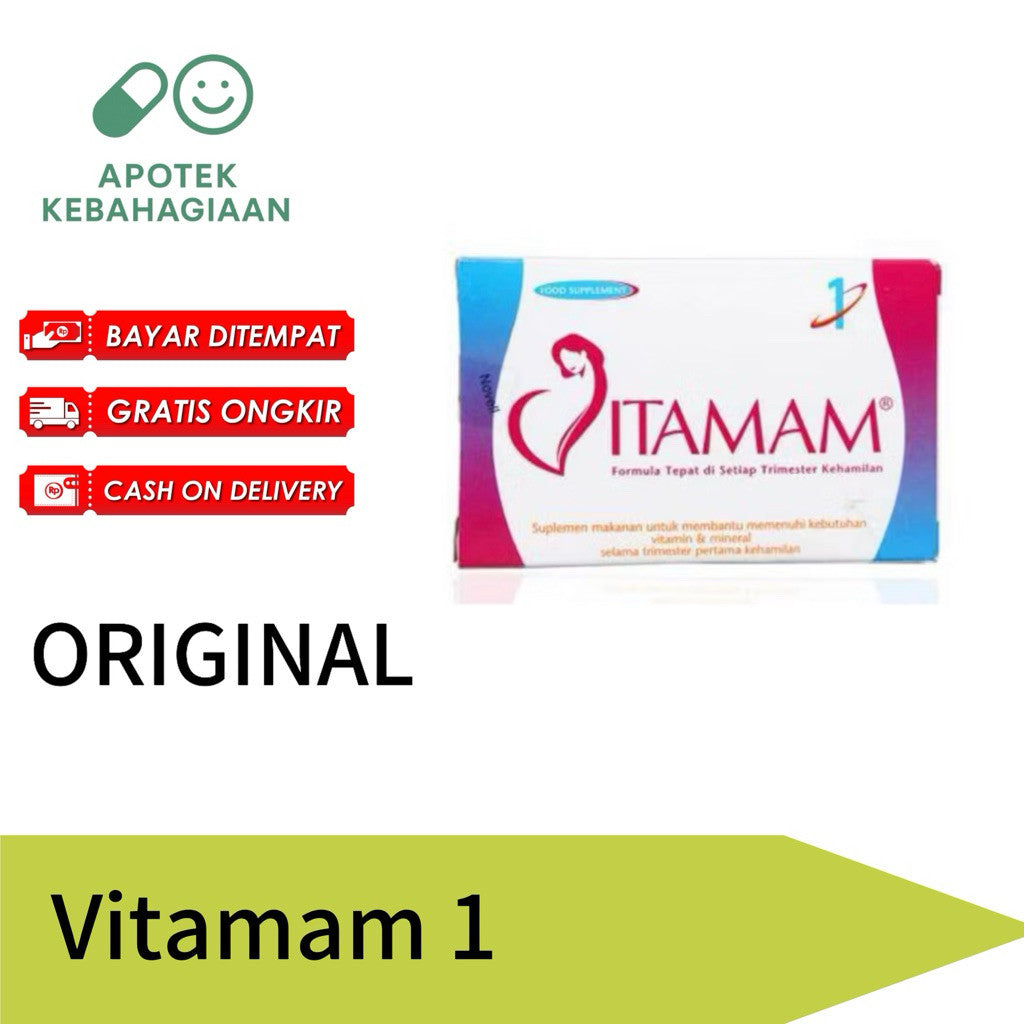 Vitamam 1 Box Isi 30 Tablet Suplemen Kesehatan