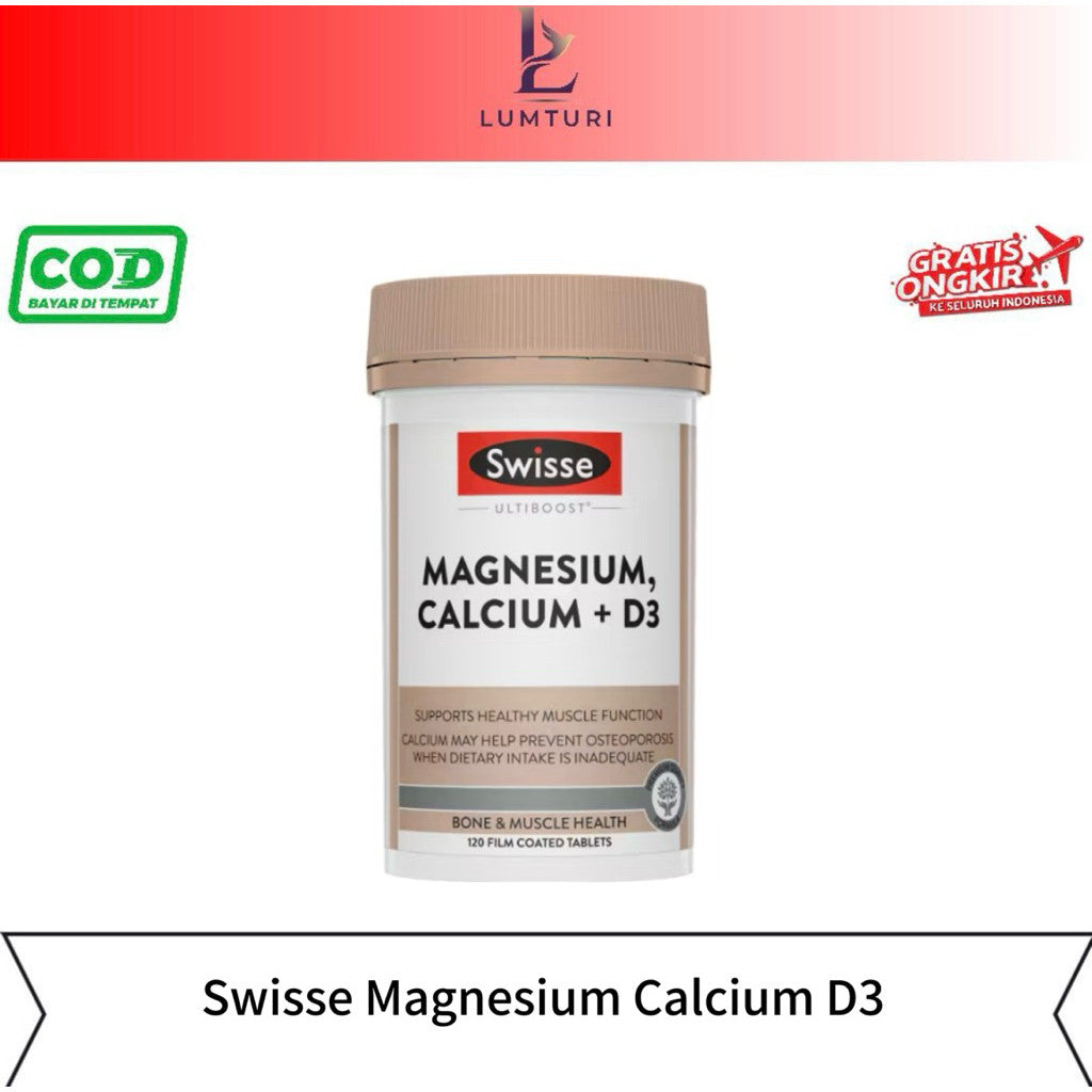 Swisse Magnesium Calcium D3 Isi 120 Tablet Australia
