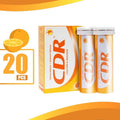 CDR ORANGE EFFERVESCENT ISI 20
