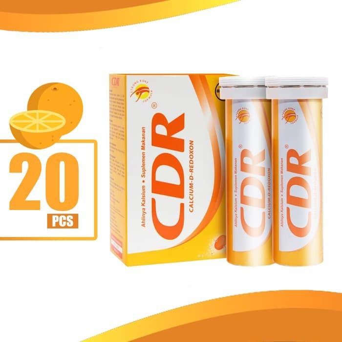 CDR ORANGE EFFERVESCENT ISI 20