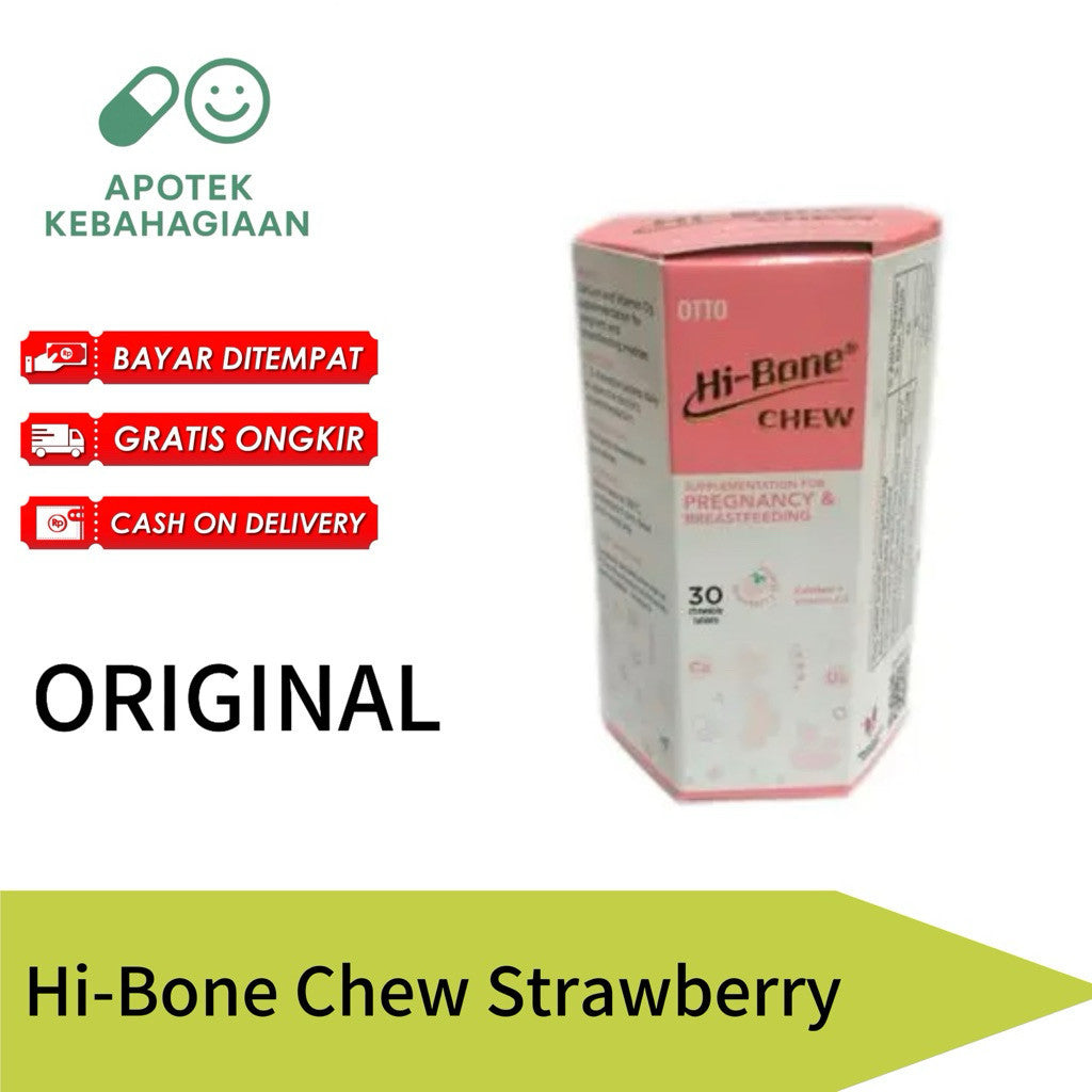 Hi Bone Chew Strawberry Vitamin Suplemen