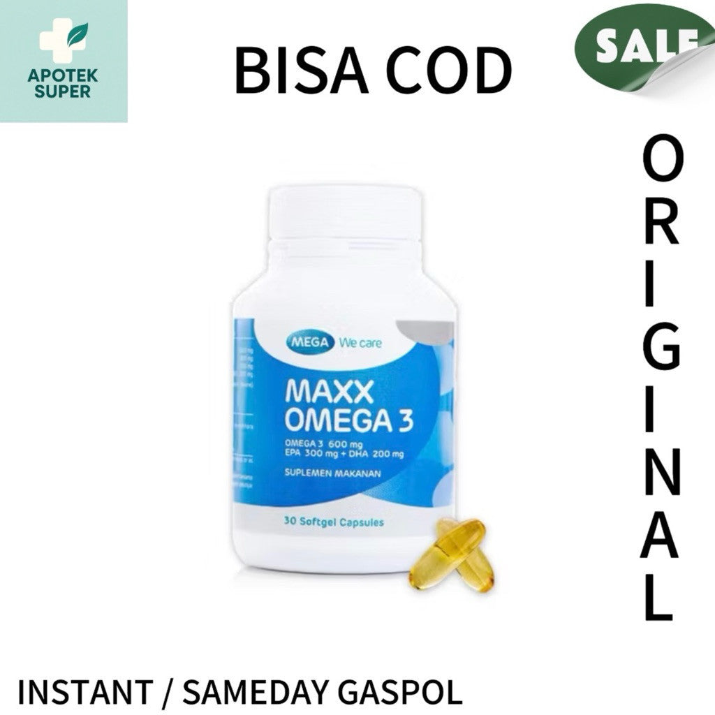 Mega We Care Maxx Omega 3 Isi 30 Tablet Vitamin Suplemen