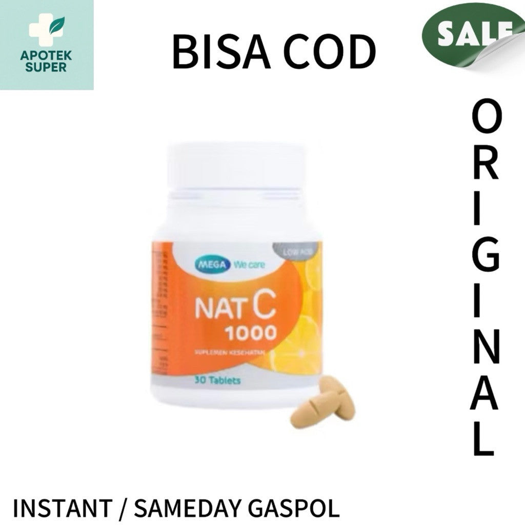 Nat C 1000MG Isi 30 Tablet Vitamin Suplemen