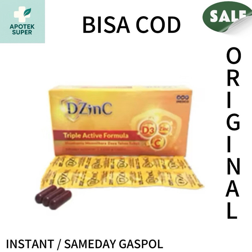 Dzinc Box Isi 30 Tablet Vitamin Suplemen