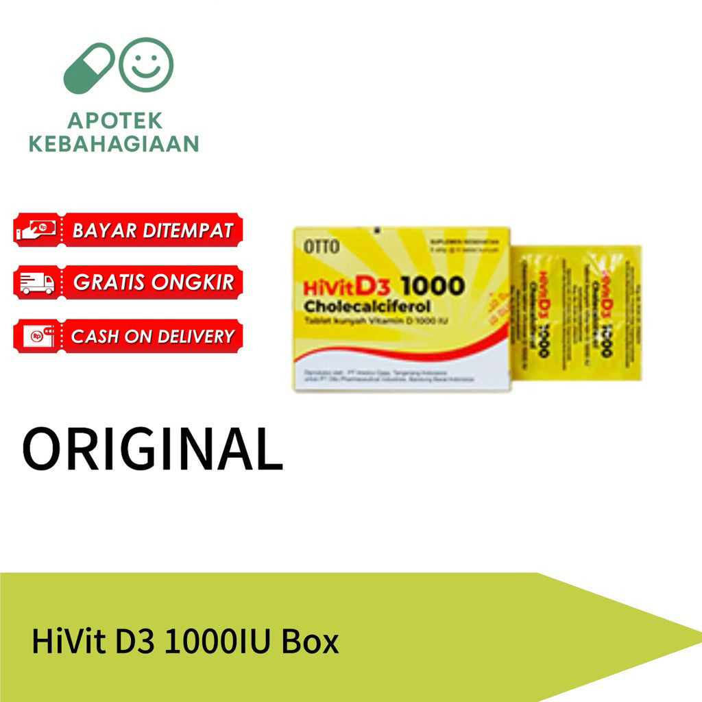HiVit D3 1000iu Box Isi 30 Tablet